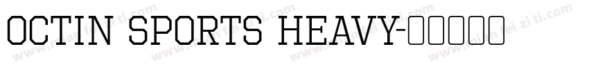 Octin Sports Heavy字体转换